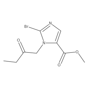 Methyl 2-bromo-1-(2-oxobutyl)-1H-imidazole-5-carboxylate Structure