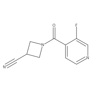 1-(3-Fluoroisonicotinoyl)azetidine-3-carbonitrile结构式