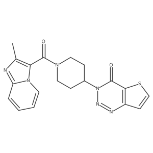 3-(1-(2-methylimidazo[1,2-a]pyridine-3-carbonyl)piperidin-4-yl)thieno[3,2-d][1,2,3]triazin-4(3H)-one Structure