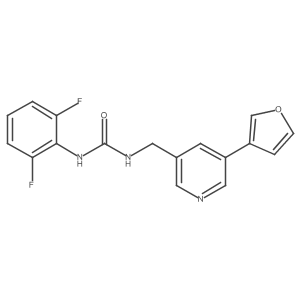 1-(2,6-Difluorophenyl)-3-((5-(furan-3-yl)pyridin-3-yl)methyl)urea Structure