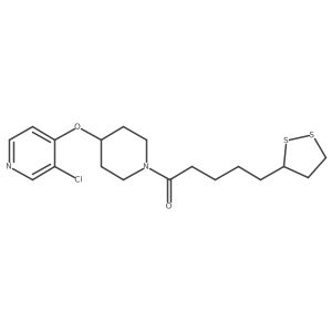 1-(4-((3-Chloropyridin-4-yl)oxy)piperidin-1-yl)-5-(1,2-dithiolan-3-yl)pentan-1-one Structure