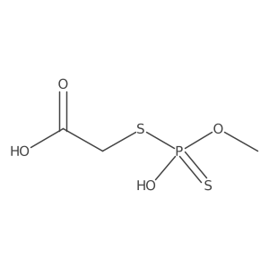 2-[(Mercaptomethoxyphosphinyl)thio]acetic acid结构式