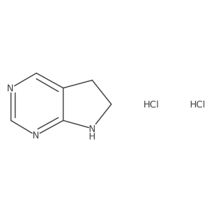 5H,6H,7H-pyrrolo[2,3-d]pyrimidine dihydrochloride Structure