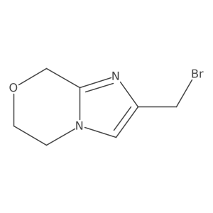 2-(Bromomethyl)-5H,6H,8H-imidazo[2,1-c][1,4]oxazine Structure