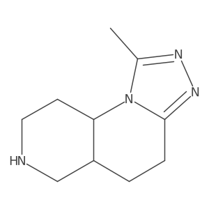 (5AR,9AR)-1-Methyl-4,5,5A,6,7,8,9,9A-octahydro-[1,2,4]triazolo[4,3-A][1,6]naphthyridine结构式