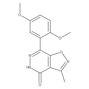 7-(2,5-Dimethoxyphenyl)-3-methylisoxazolo[4,5-D]pyridazin-4(5H)-one Structure