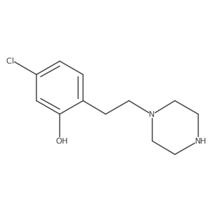 5-Chloro-2-[2-(piperazin-1-yl)ethyl]phenol Structure