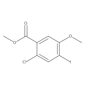 Methyl 2-chloro-4-iodo-5-methoxybenzoate Structure