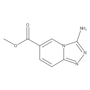 Methyl 3-amino-[1,2,4]triazolo[4,3-a]pyridine-6-carboxylate结构式
