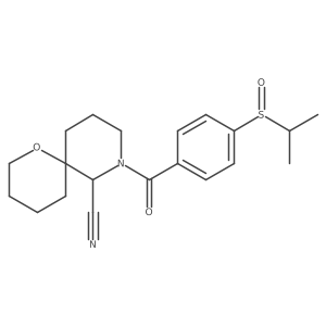 8-[4-(Propane-2-sulfinyl)benzoyl]-1-oxa-8-azaspiro[5.5]undecane-7-carbonitrile Structure