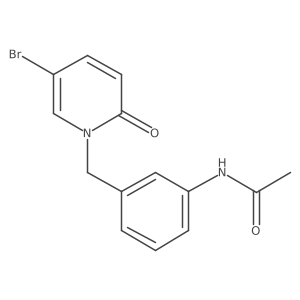 N-[3-[(5-Bromo-2-oxo-1(2H)-pyridinyl)methyl]phenyl]acetamide结构式