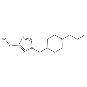 (1-((1-propylpiperidin-4-yl)methyl)-1H-1,2,3-triazol-4-yl)methanol结构式