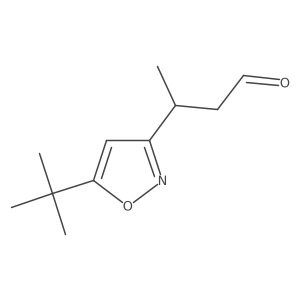 3-(5-Tert-butyl-1,2-oxazol-3-yl)butanal结构式