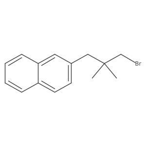 2-(3-Bromo-2,2-dimethylpropyl)naphthalene结构式