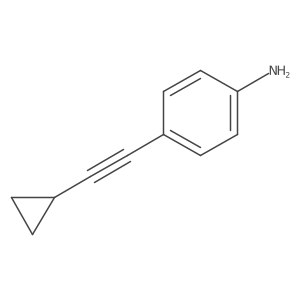 4-(2-Cyclopropylethynyl)aniline Structure