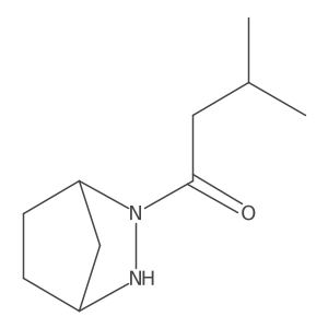 1-{2,3-Diazabicyclo[2.2.1]heptan-2-yl}-3-methylbutan-1-one Structure