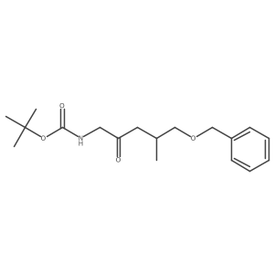 tert-butyl N-[5-(benzyloxy)-4-methyl-2-oxopentyl]carbamate结构式