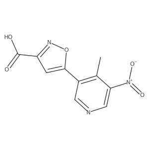 5-(4-Methyl-5-nitropyridin-3-yl)-1,2-oxazole-3-carboxylic acid结构式