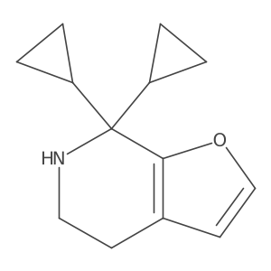 7,7-dicyclopropyl-4H,5H,6H,7H-furo[2,3-c]pyridine Structure