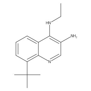 8-tert-butyl-N4-ethylquinoline-3,4-diamine Structure