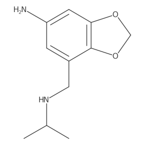 7-{[(Propan-2-yl)amino]methyl}-1,3-dioxaindan-5-amine Structure