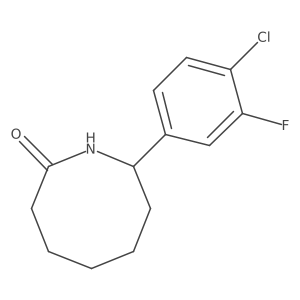 8-(4-Chloro-3-fluorophenyl)azocan-2-one结构式