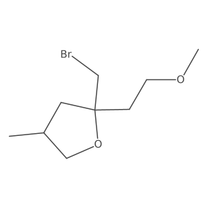 2-(Bromomethyl)-2-(2-methoxyethyl)-4-methyloxolane Structure