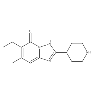 6-Ethyl-7-methyl-2-(piperidin-4-yl)-[1,2,4]triazolo[1,5-a]pyridin-5-ol Structure