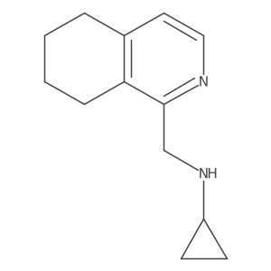N-[(5,6,7,8-tetrahydroisoquinolin-1-yl)methyl]cyclopropanamine Structure