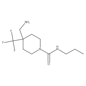 4-(aminomethyl)-N-propyl-4-(trifluoromethyl)piperidine-1-carboxamide Structure