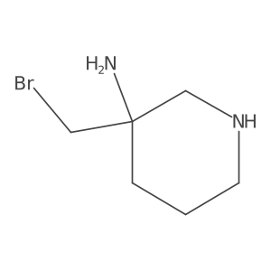 3-(Bromomethyl)piperidin-3-amine Structure