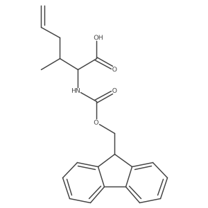 2-({[(9H-fluoren-9-yl)methoxy]carbonyl}amino)-3-methylhex-5-enoic acid结构式