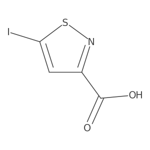 5-Iodoisothiazole-3-carboxylic acid结构式