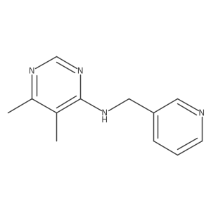 5,6-dimethyl-N-(pyridin-3-ylmethyl)pyrimidin-4-amine Structure