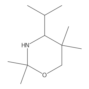 2,2,5,5-Tetramethyl-4-(propan-2-yl)-1,3-oxazinane Structure