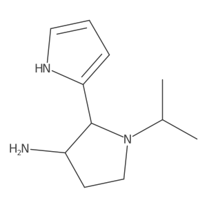 1-(propan-2-yl)-2-(1H-pyrrol-2-yl)pyrrolidin-3-amine Structure
