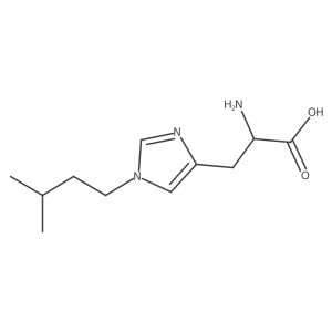2-amino-3-[1-(3-methylbutyl)-1H-imidazol-4-yl]propanoic acid Structure