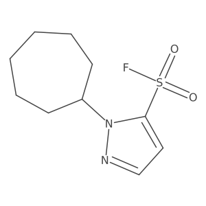 1-cycloheptyl-1H-pyrazole-5-sulfonyl fluoride Structure