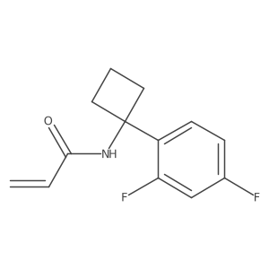 N-[1-(2,4-difluorophenyl)cyclobutyl]prop-2-enamide结构式