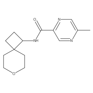 5-methyl-N-{7-oxaspiro[3.5]nonan-1-yl}pyrazine-2-carboxamide Structure