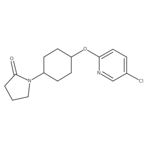 1-{4-[(5-Chloropyridin-2-yl)oxy]cyclohexyl}pyrrolidin-2-one Structure
