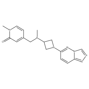 1-Methyl-4-{[methyl(1-{[1,2,4]triazolo[4,3-b]pyridazin-6-yl}azetidin-3-yl)amino]methyl}-1,2-dihydropyridin-2-one Structure