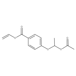 Ethenyl 4-[1-(acetyloxy)ethoxy]benzoate结构式