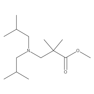 Methyl 3-[bis(2-methylpropyl)amino]-2,2-dimethylpropanoate Structure