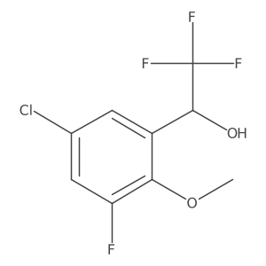 (1S)-1-(5-chloro-3-fluoro-2-methoxyphenyl)-2,2,2-trifluoroethan-1-ol Structure