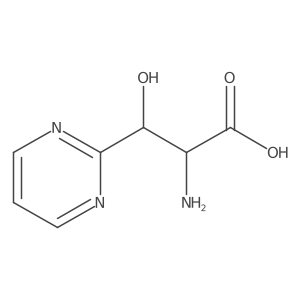 2-Amino-3-hydroxy-3-(pyrimidin-2-yl)propanoic acid Structure