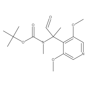 tert-butyl N-[2-(3,5-dimethoxypyridin-4-yl)-1-oxopropan-2-yl]-N-methylcarbamate结构式