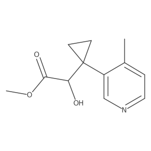 Methyl 2-hydroxy-2-[1-(4-methylpyridin-3-yl)cyclopropyl]acetate Structure