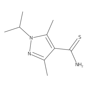3,5-dimethyl-1-(propan-2-yl)-1H-pyrazole-4-carbothioamide结构式