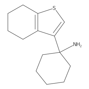 1-(4,5,6,7-Tetrahydro-1-benzothiophen-3-yl)cyclohexan-1-amine Structure